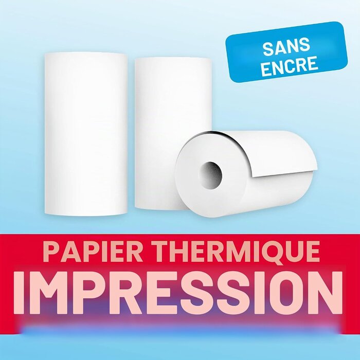 Appareil photo instantané enfant bleu - Impression thermique - Jusqu'à -40%