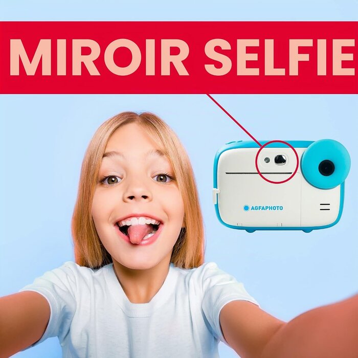 Appareil photo instantané enfant bleu - Impression thermique - Jusqu'à -40%