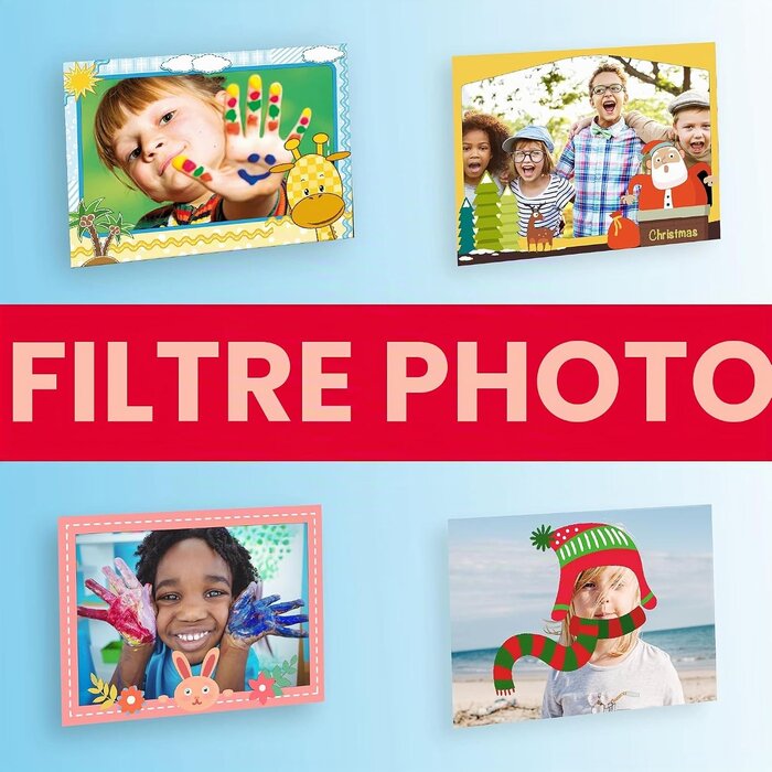 Appareil photo instantané enfant bleu - Impression thermique - Jusqu'à -40%