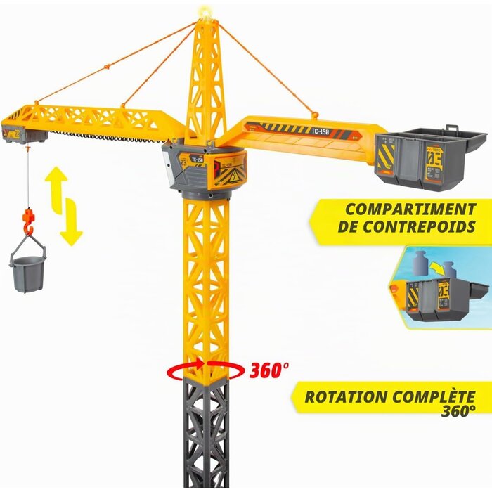 Grue télécommandée géante 150 cm - Jusqu'à -40% sur notre sélection outlet