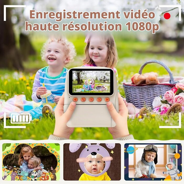 Appareil photo instantané enfant 48MP - Jusqu'à 39% de réduction