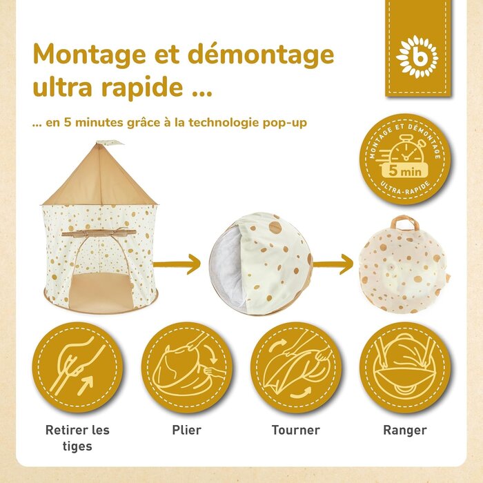 Tente château de princesse pop-up - Jusqu'à -35% sur votre exemplaire