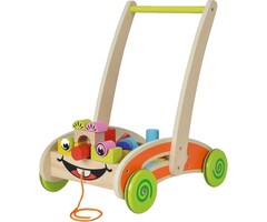 Chariot de marche en bois et 35 blocs - Jusqu'à -43% sur le modèle déballé