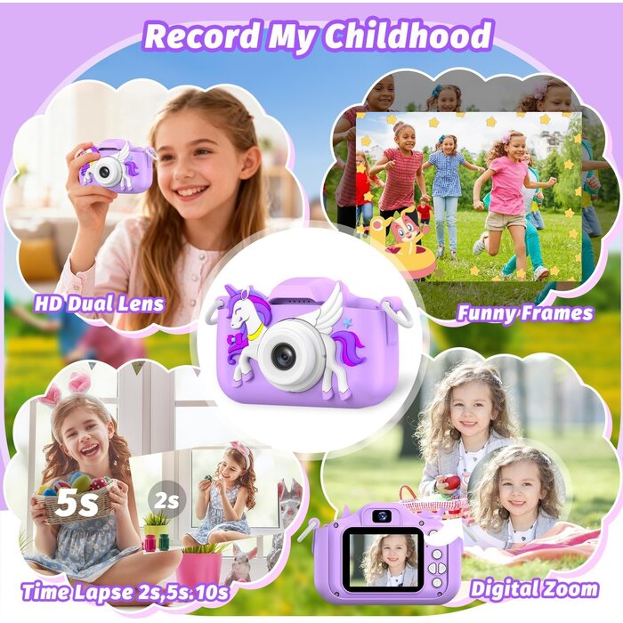 Appareil photo numérique Licorne pour enfants - Jusqu'à 42% de remise