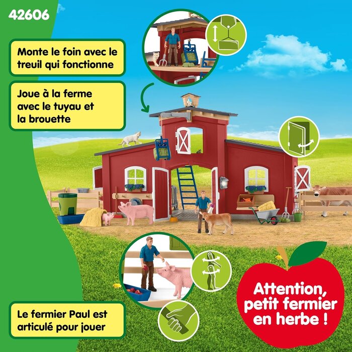 Grande ferme complète avec 92 accessoires - Jusqu'à -45% de remise