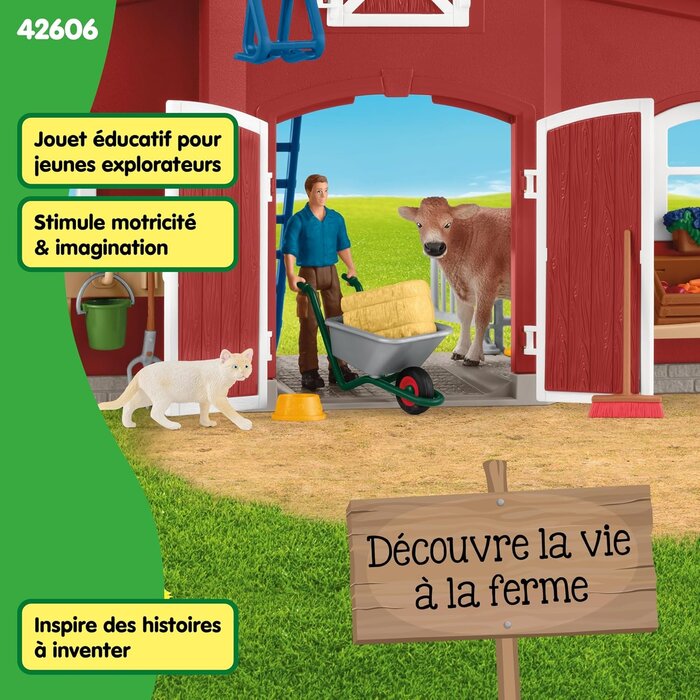 Grande ferme complète avec 92 accessoires - Jusqu'à -45% de remise