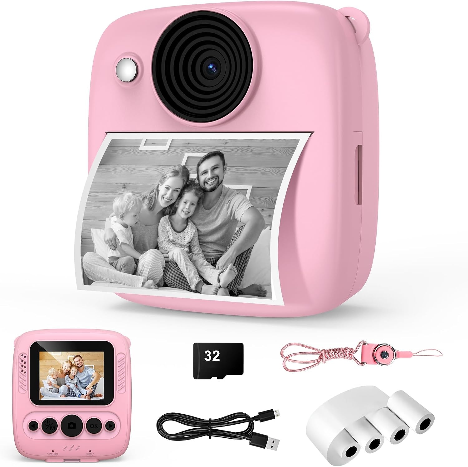Appareil photo instantané pour enfants - Violet - Jusqu'à -39%