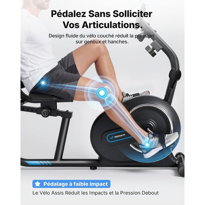 Vélo d'appartement semi-allongé - Jusqu'à 42% de remise
