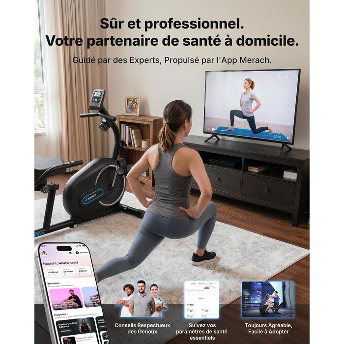 Vélo d'appartement semi-allongé - Jusqu'à 42% de remise
