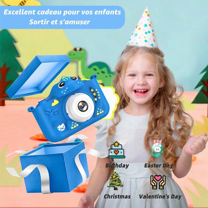 Appareil photo numérique enfant - 64 Go - Bleu - Jusqu'à -38% de remise