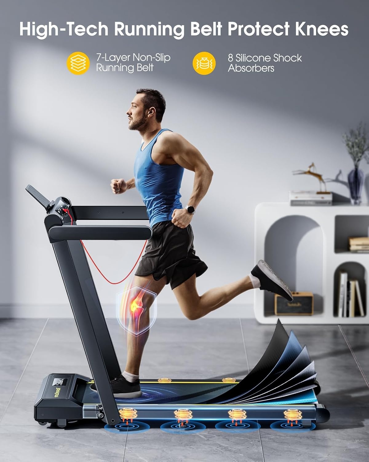 Tapis de course pliable 2-en-1 - Jusqu'à 47% de remise sur votre fitness