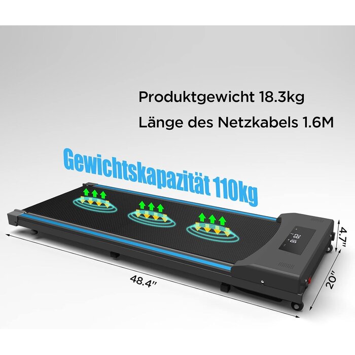 Tapis de marche compact inclinable pour bureau - Jusqu'à -37% de remise