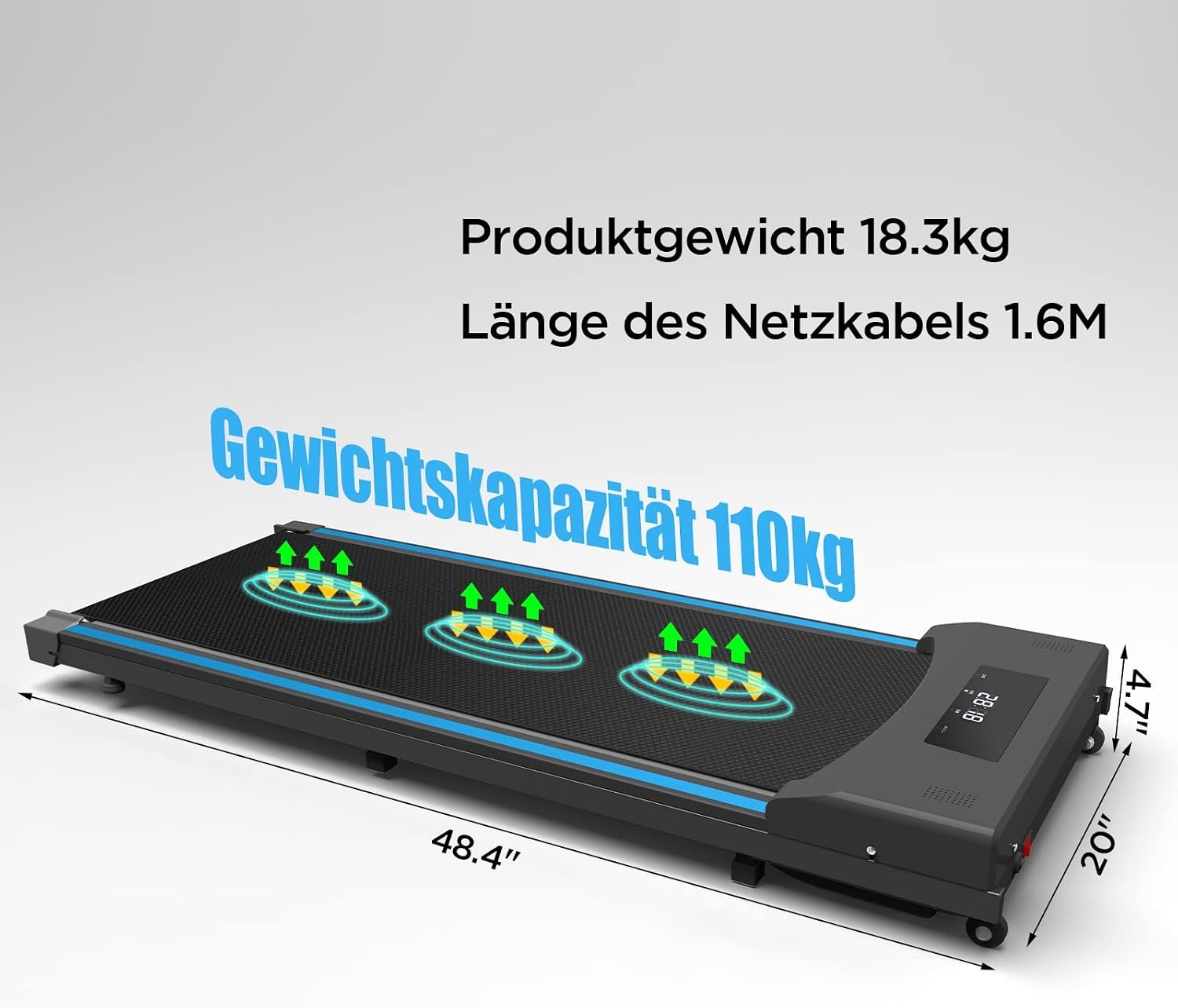 Tapis de marche compact inclinable pour bureau - Jusqu'à -37% de remise