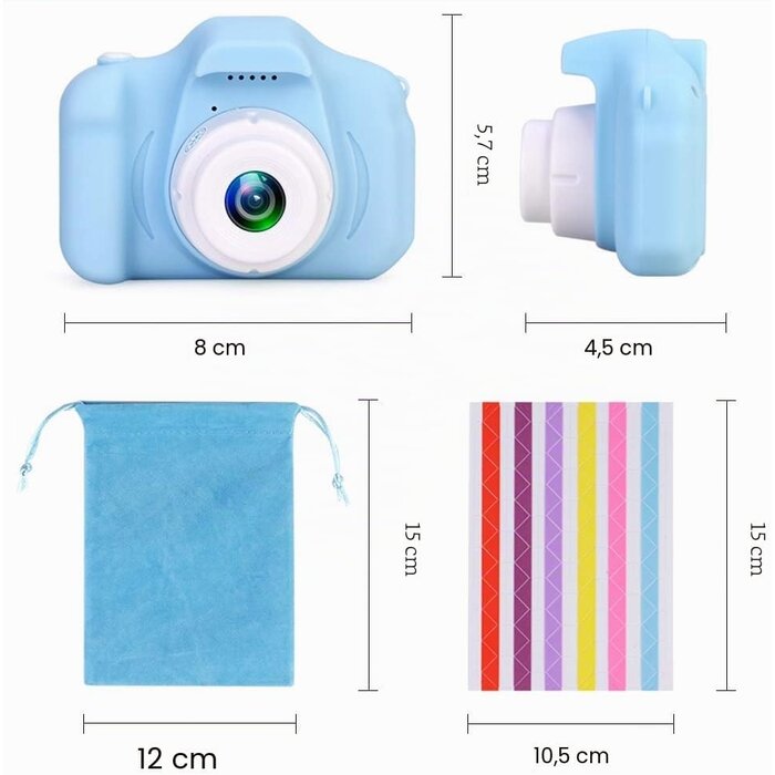 Appareil photo numérique enfant 1080p bleu - Jusqu'à -37% sur le modèle outlet
