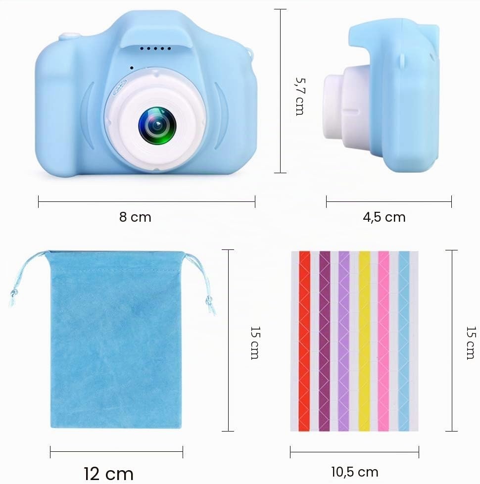 Appareil photo numérique enfant 1080p bleu - Jusqu'à -37% sur le modèle outlet