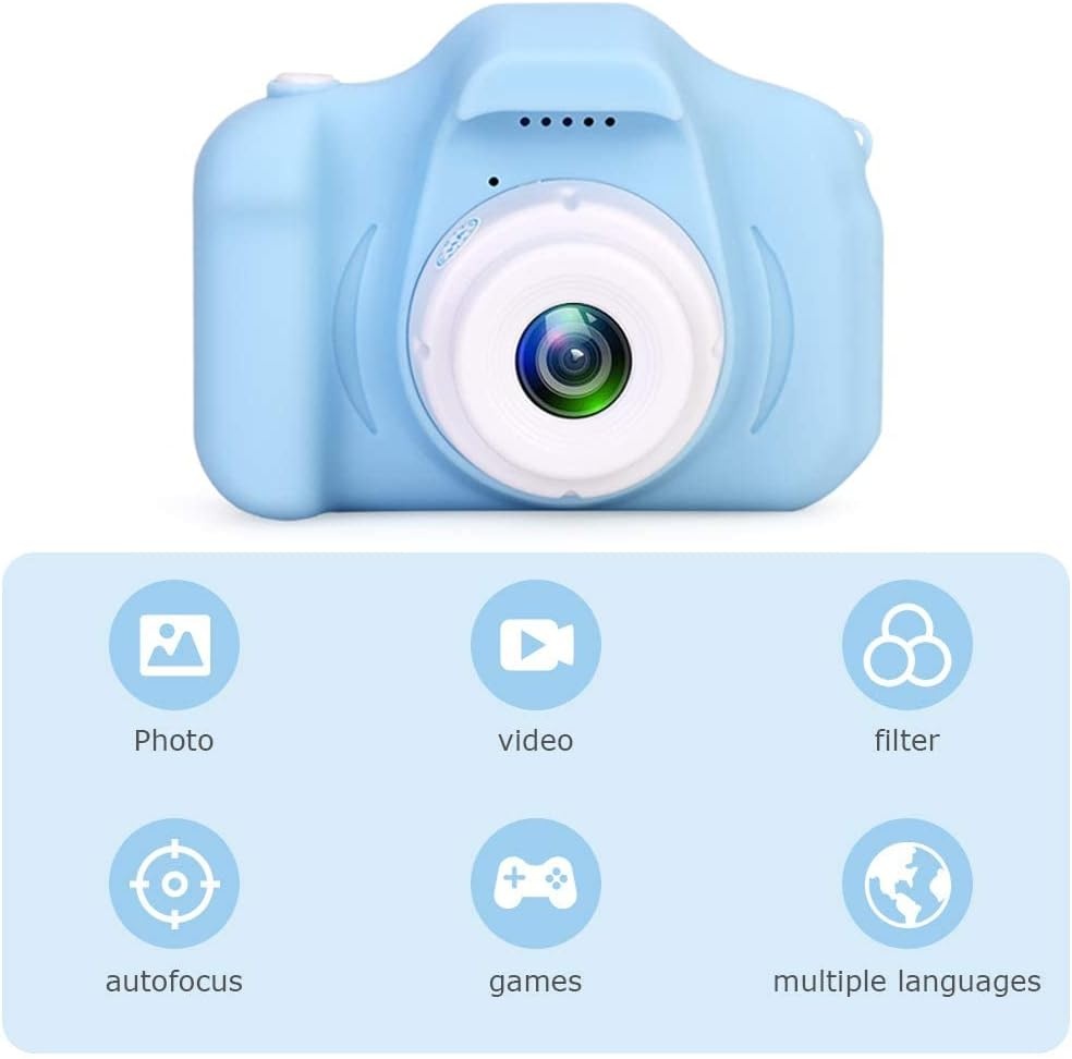 Appareil photo numérique enfant 1080p bleu - Jusqu'à -37% sur le modèle outlet