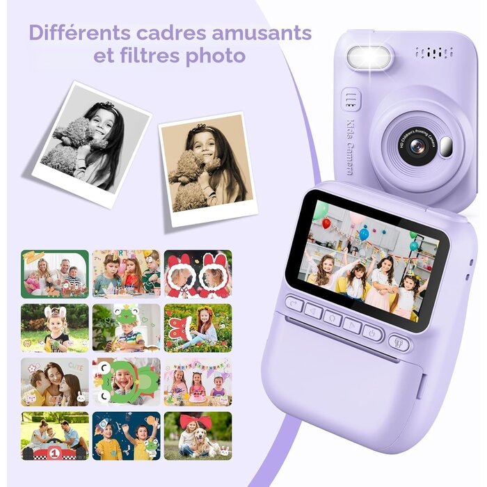 Appareil Photo Instantané Enfant Violet - Jusqu'à 39% de réduction