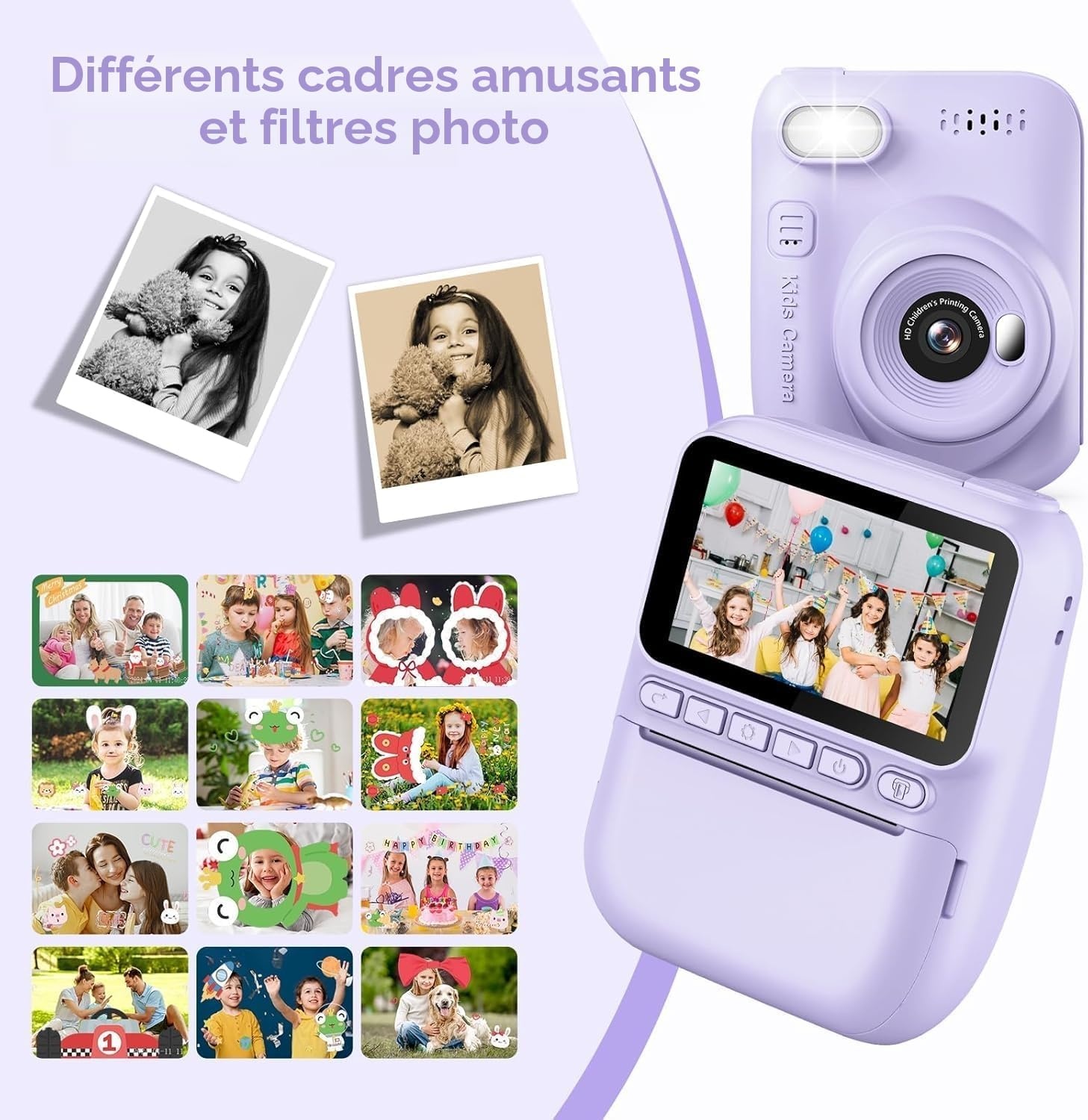 Appareil Photo Instantané Enfant Violet - Jusqu'à 39% de réduction
