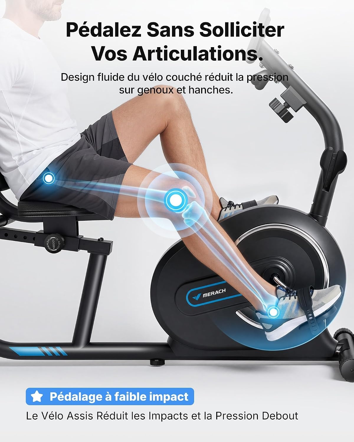 Vélo couché ergomètre Bluetooth - Jusqu'à 42% de réduction