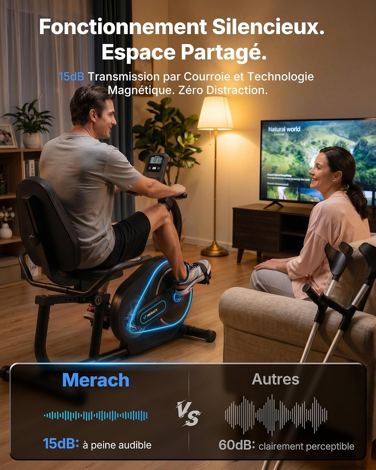 Vélo couché ergomètre Bluetooth - Jusqu'à 42% de réduction