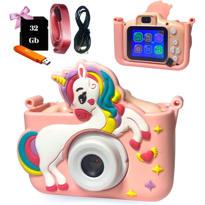 Appareil photo numérique enfant 40MP - Rose - Jusqu'à -38%