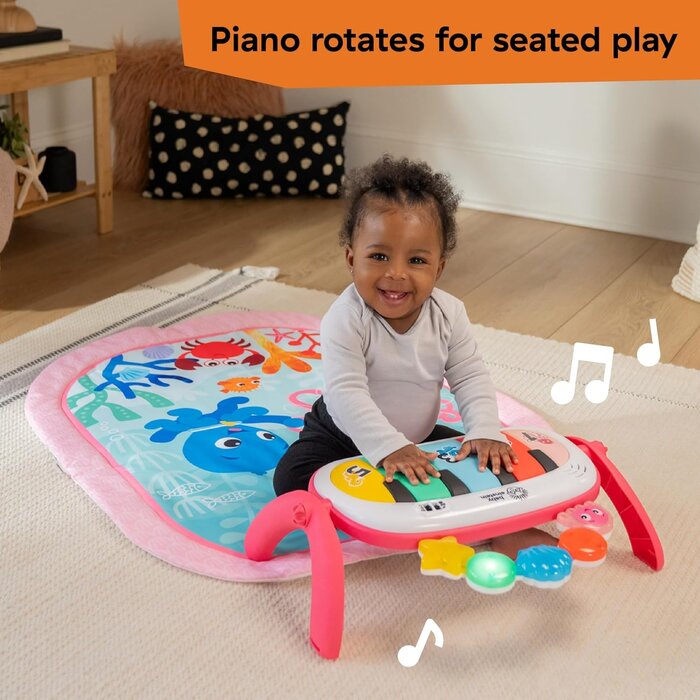 Tapis d'éveil musical 4-en-1 avec piano - Rose - Jusqu'à 40% de remise
