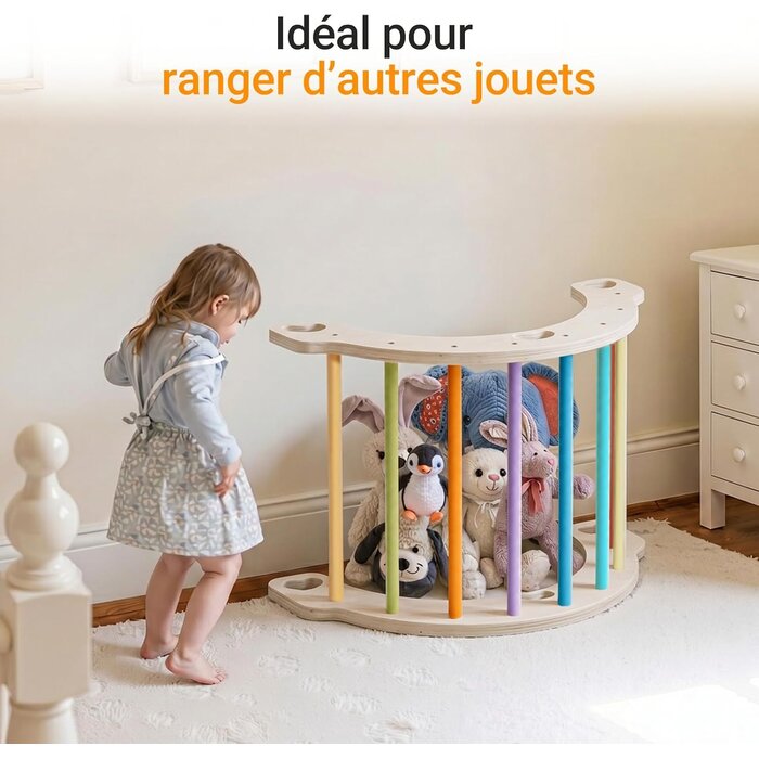 Arche d'escalade Montessori en bois avec coussin - Jusqu'à -34%