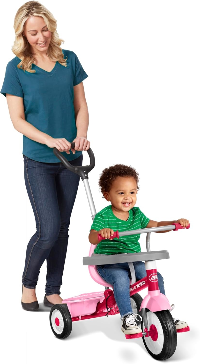 Tricycle évolutif 3-en-1 rose - Jusqu'à 57% de réduction