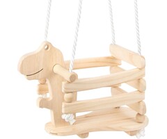 Balançoire en bois Dinosaure Rex pour enfant - Jusqu'à -38%