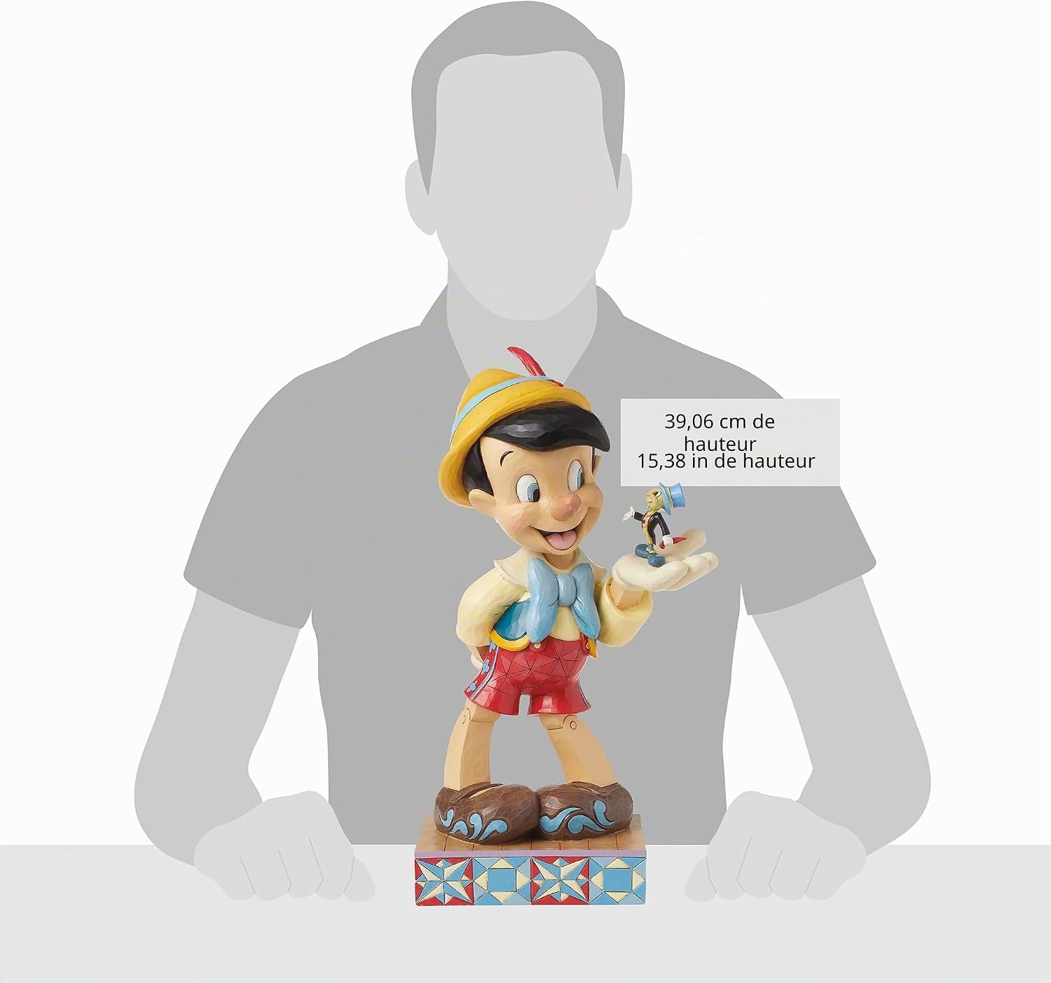 Statuette Pinocchio 39 cm Folk Art - Jusqu'à 41% de remise
