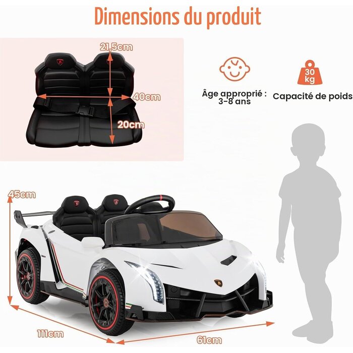 Voiture Électrique Enfant 12V - Jusqu'à -41% sur le modèle déballé