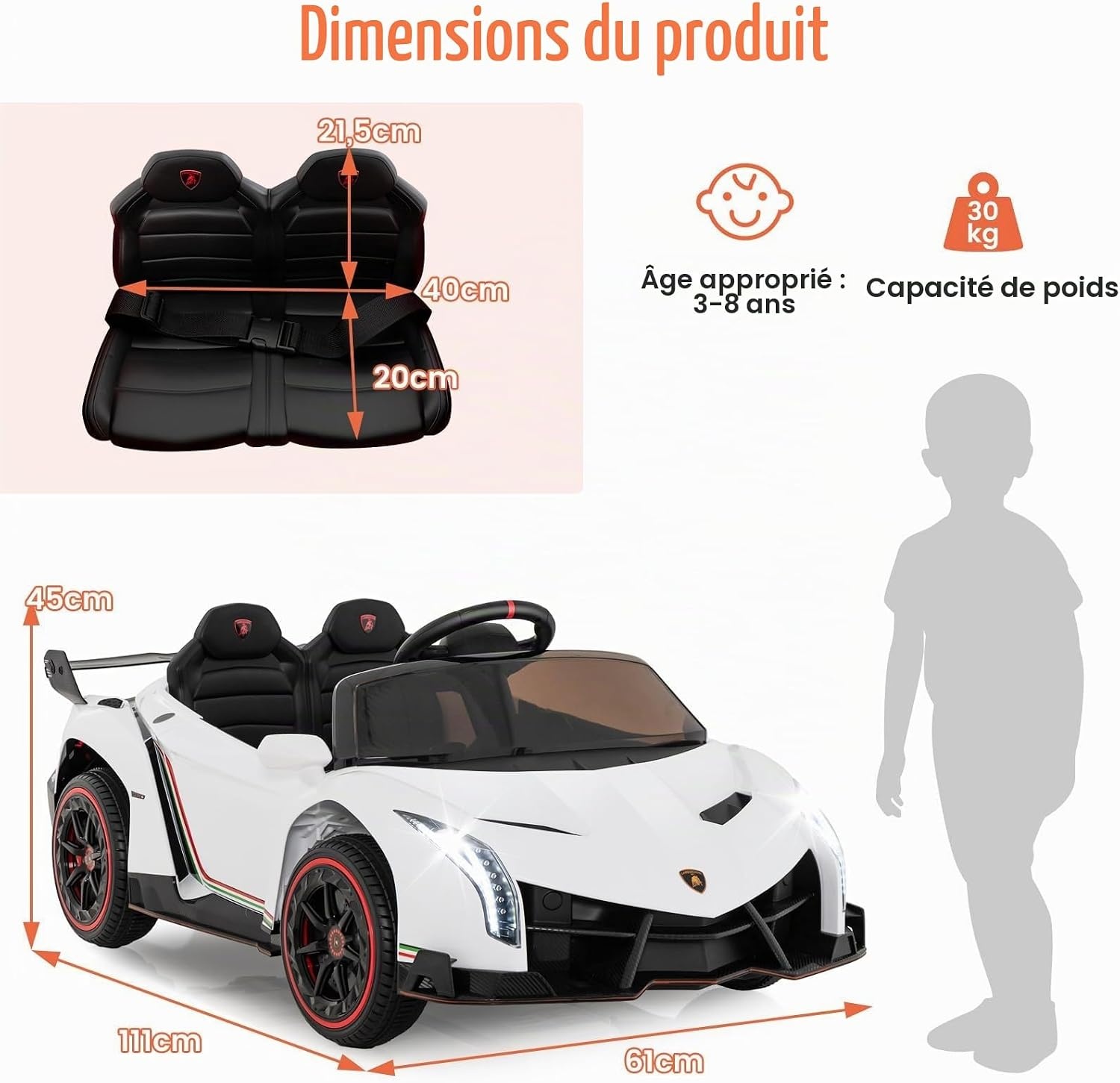 Voiture Électrique Enfant 12V - Jusqu'à -41% sur le modèle déballé