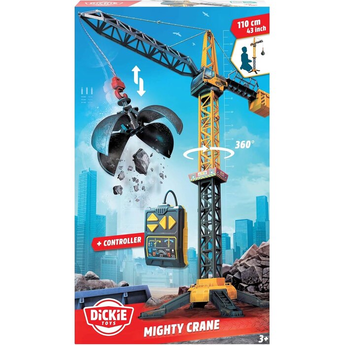 Grue de chantier télécommandée 110 cm - Rotation 360° - Jusqu'à -38%