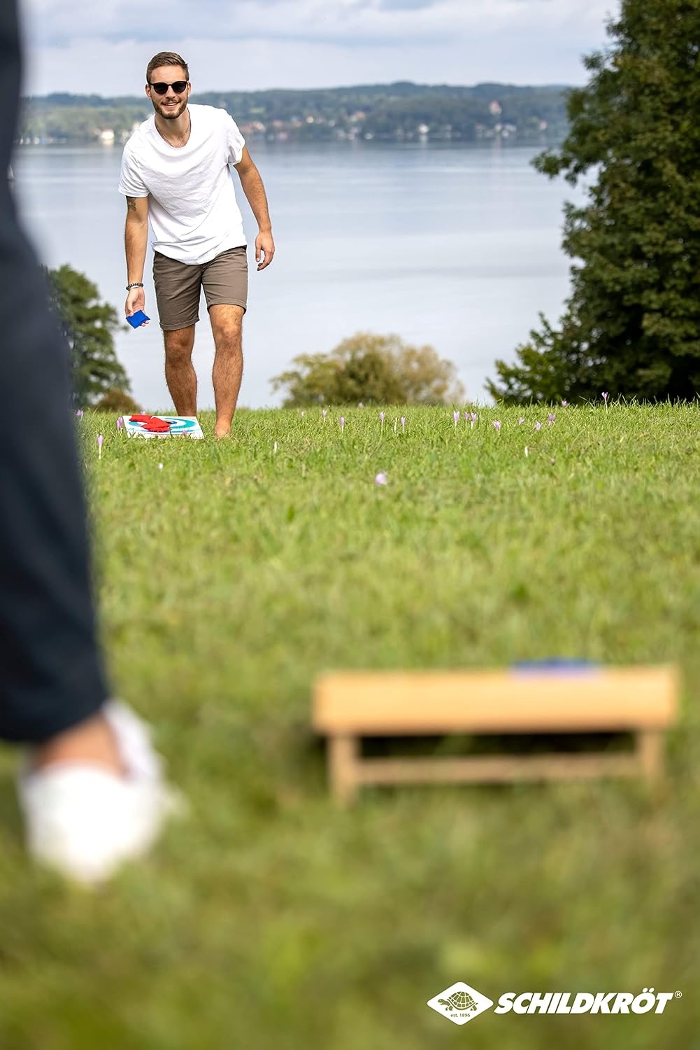 Jeu de Cornhole en bois 52x30 cm - Jusqu'à -39% sur votre jeu d'adresse