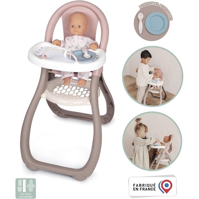 Chaise haute pour poupée jusqu'à 42 cm - Jusqu'à 34% de réduction