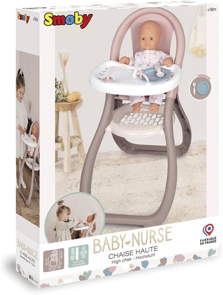 Chaise haute pour poupée jusqu'à 42 cm - Jusqu'à 34% de réduction