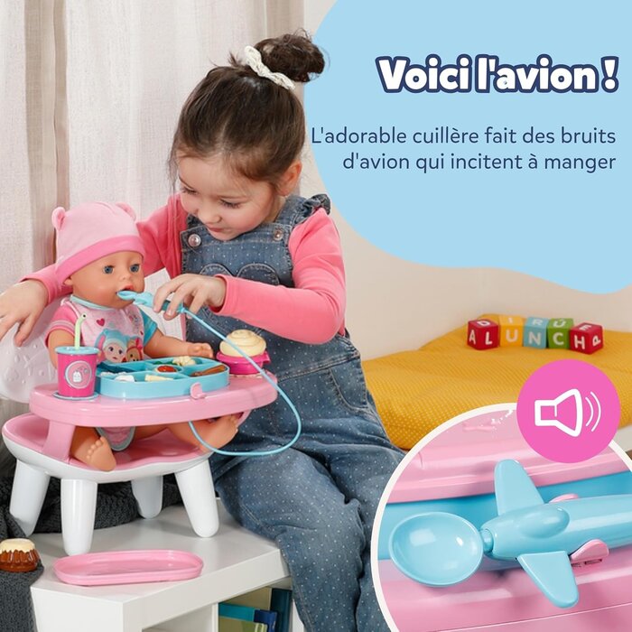 Baby Born Chaise haute interactive pour poupée 43 cm - Jusqu'à -41%