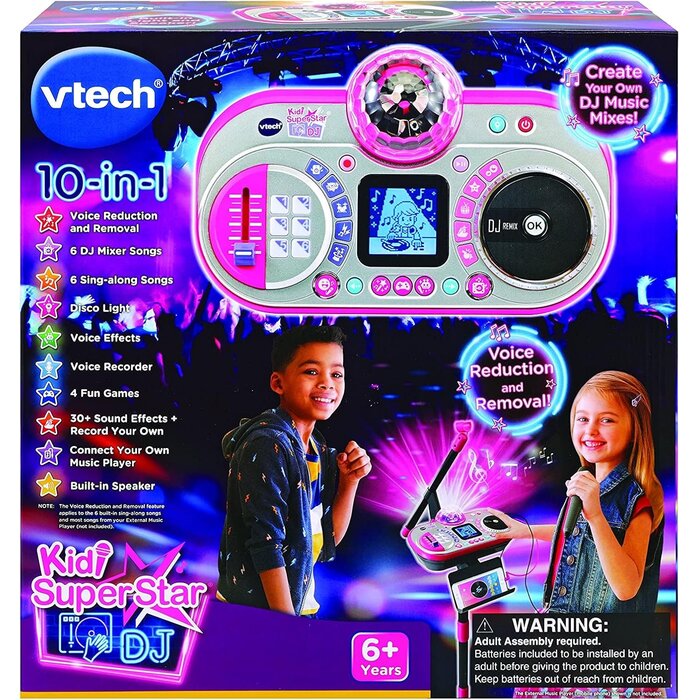 Vtech Station de mixage DJ & Karaoké rose pour enfants - Jusqu'à 41% de réduction