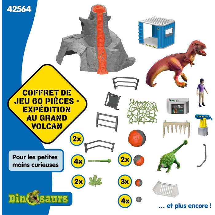 Kit d'Expédition Volcan Interactif avec Dinosaures - Jusqu'à -60%