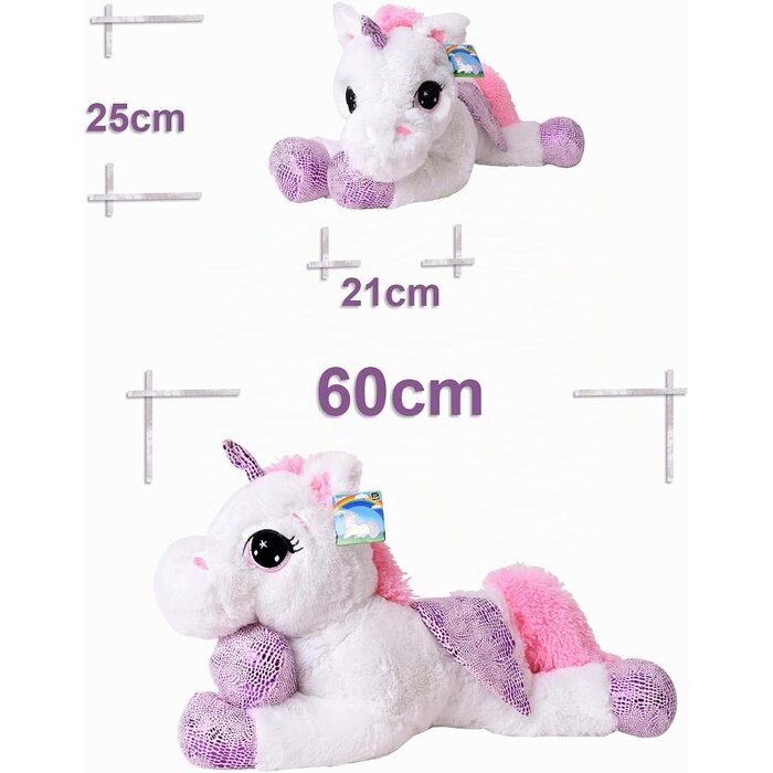 Grande Licorne en Peluche 60 cm - Jusqu'à -39% de remise