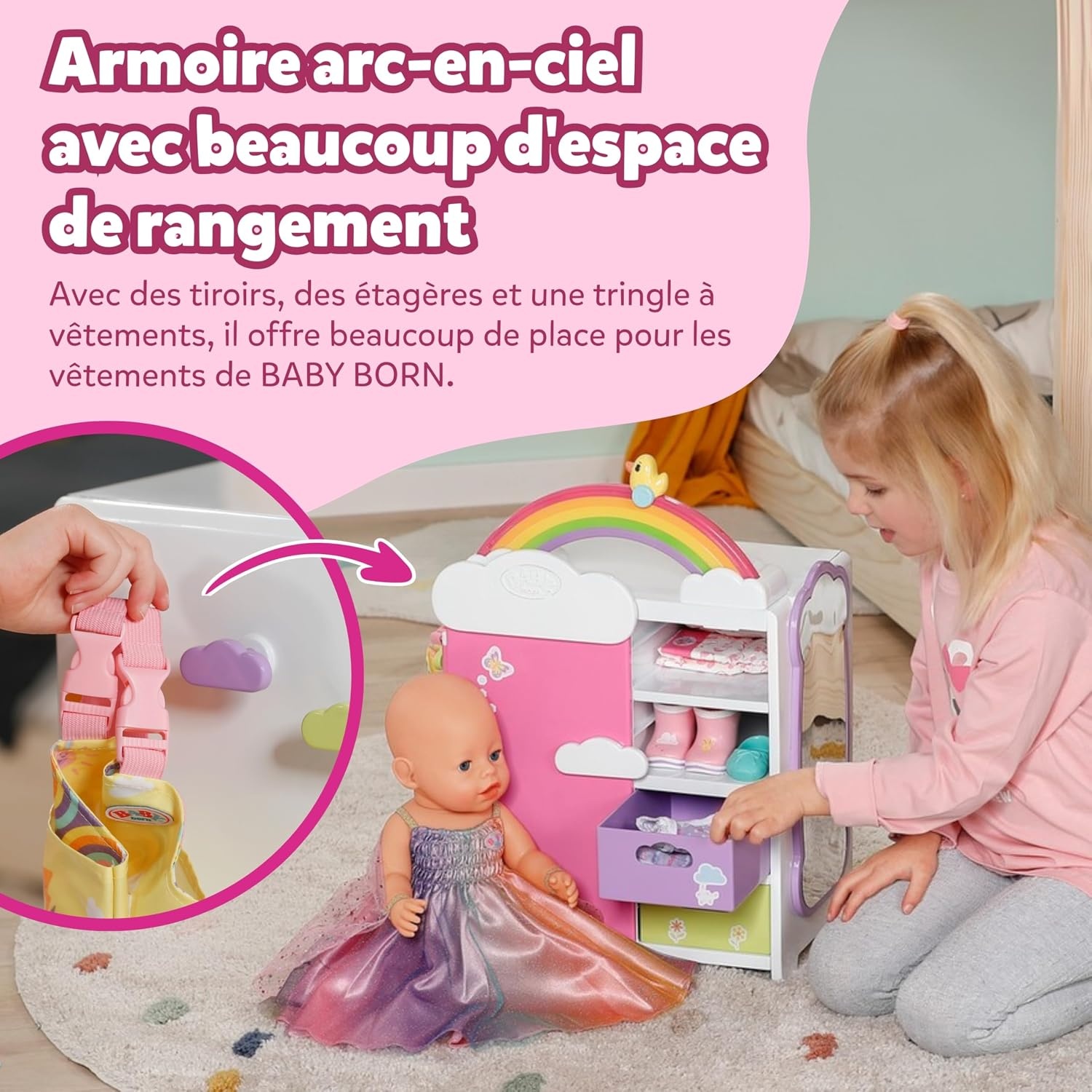 Baby Born Armoire à vêtements interactive pour poupée - Jusqu'à -54% sur l'outlet