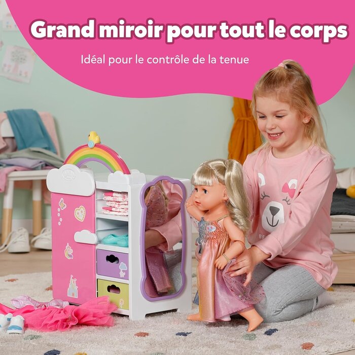 Baby Born Armoire à vêtements interactive pour poupée - Jusqu'à -54% sur l'outlet