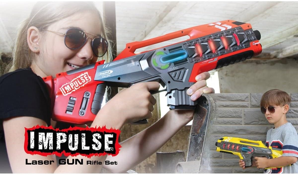 Set Laser Tag infrarouge : 4 modes de tir, 40m de portée - Jusqu'à -36%