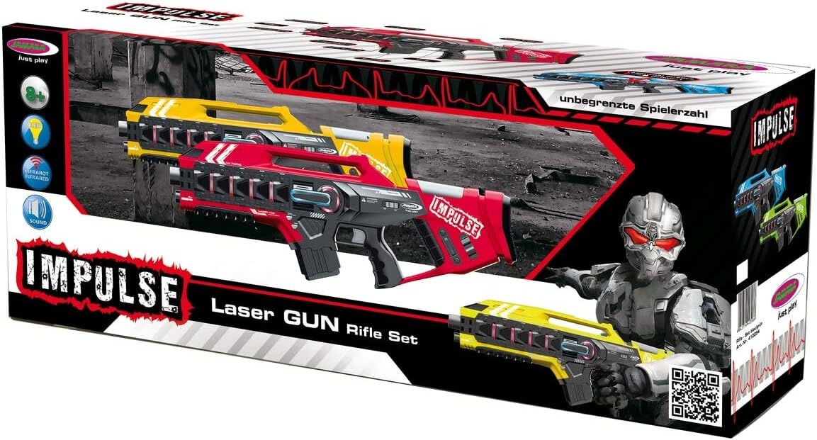 Set Laser Tag infrarouge : 4 modes de tir, 40m de portée - Jusqu'à -36%
