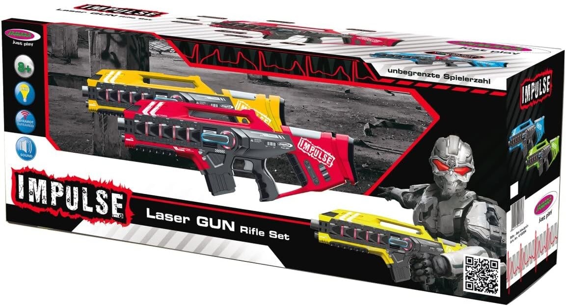 Set Laser Tag infrarouge : 4 modes de tir, 40m de portée - Jusqu'à -36%