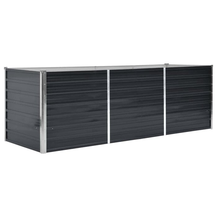 Vidaxl Jardinière surélevée en acier anthracite 240cm - Jusqu'à -29% en outlet
