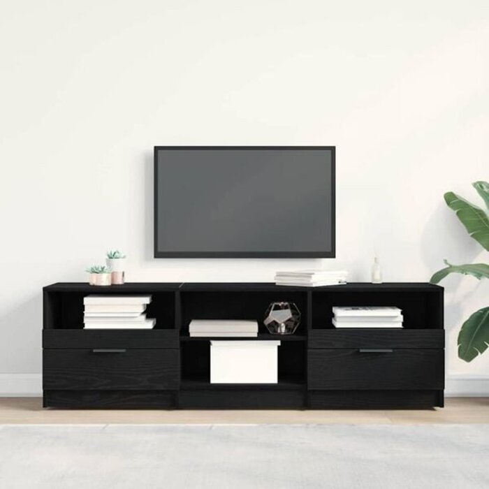 Vidaxl Meuble TV Moderne Noir 150cm - Jusqu'à 37% de remise
