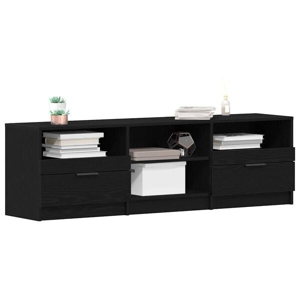 Vidaxl Meuble TV Moderne Noir 150cm - Jusqu'à 37% de remise