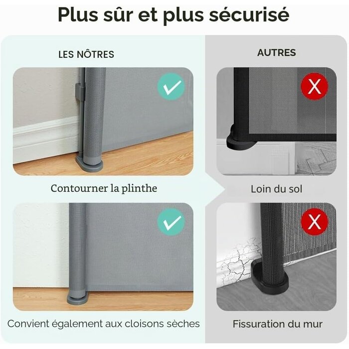 Barrière rétractable extra large 300cm - Jusqu'à -40% sur les retours clients