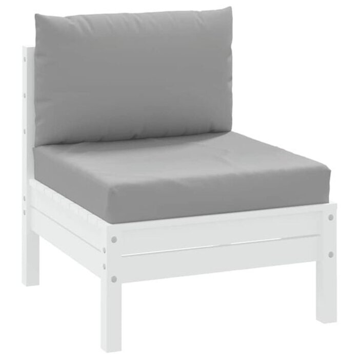 Vidaxl Lot de 2 coussins palette Oxford gris - Jusqu'à 38% de réduction